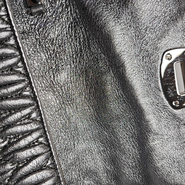 Quilted Lambskin Shoulder Bag Beige