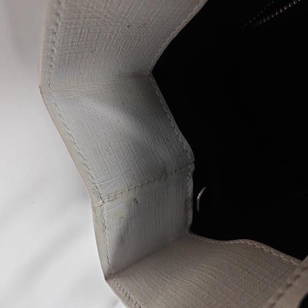 Shopping Bag Super Mini Calfskin White