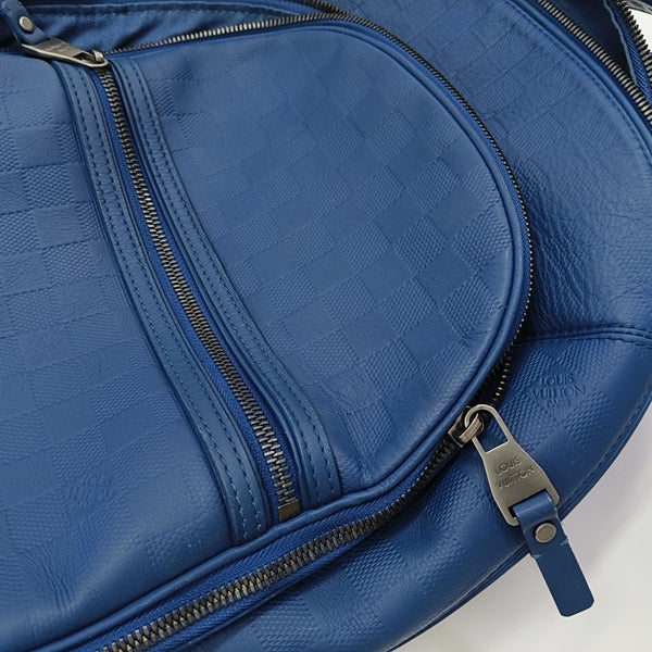 MICHAEL Damier Calfskin Blue