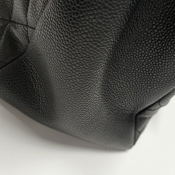 CHANEL GST Large Quilted Grained Calfskin Brown