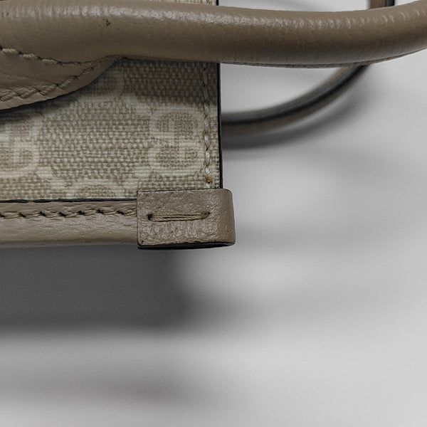 Retro Mini Monogram Coated Canvas Beige