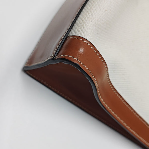 Authenticated pre-owned CABAS CELINE Medium Canvas Beige - Top Handle Bag at Looply