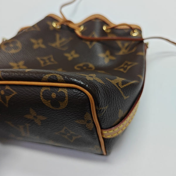 NÉONOÉ Nano Monogram Coated Canvas Brown
