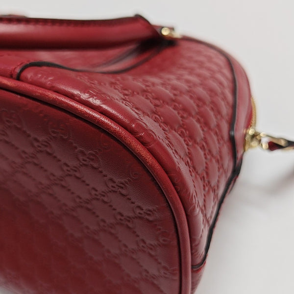 Microguccissima Monogram Calfskin Red