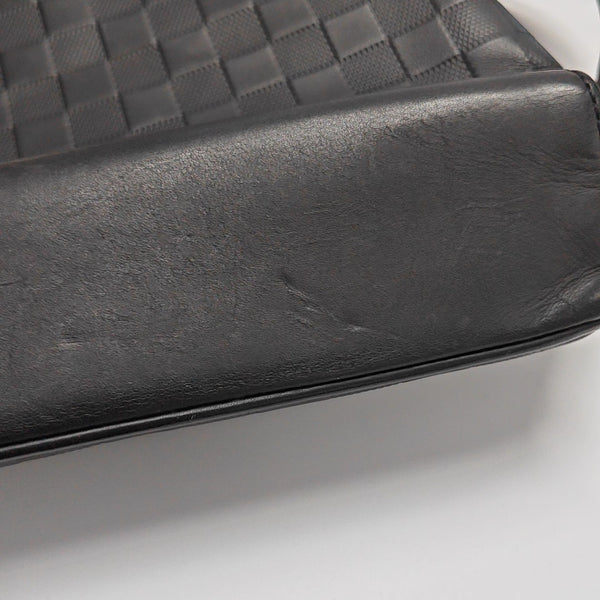 DISTRICT PM Damier Graphite Calfskin Black