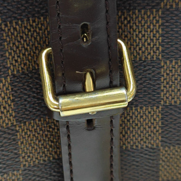 UZES Damier Ebene Coated Canvas Brown