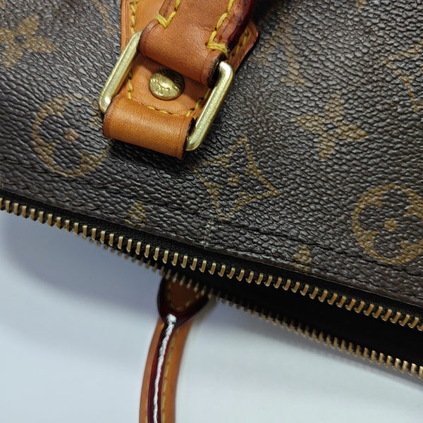SPEEDY 30 Monogram Coated Canvas Brown