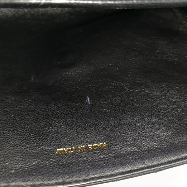 Quilted Calfskin Shoulder Bag Black