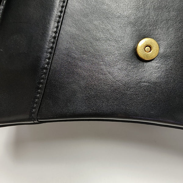 Hourglass S Calfskin Black