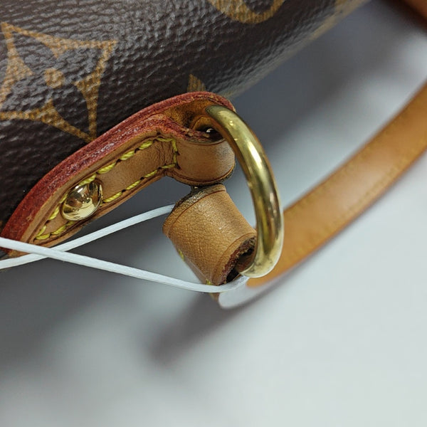CLUNY PM Monogram Coated Canvas Brown