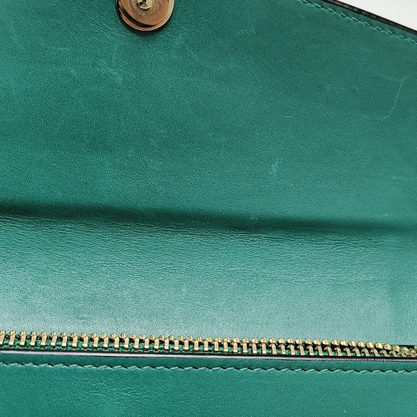 SERPENTI FOREVER Calfskin Green Wallet