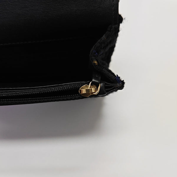 CHANEL 19 WOC Quilted Wool Black