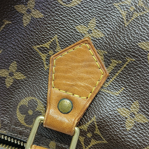 SPEEDY 30 Monogram Coated Canvas Brown