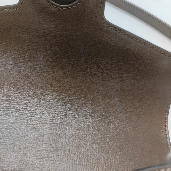 Horsebit 1955 Mini Monogram Coated Canvas Beige
