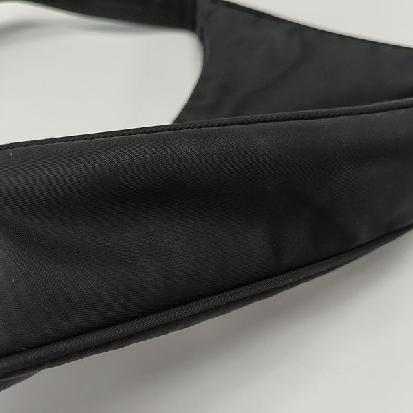 Authenticated pre-owned Re-Edition2000 Mini Nylon Black - Top Handle Bag at Looply
