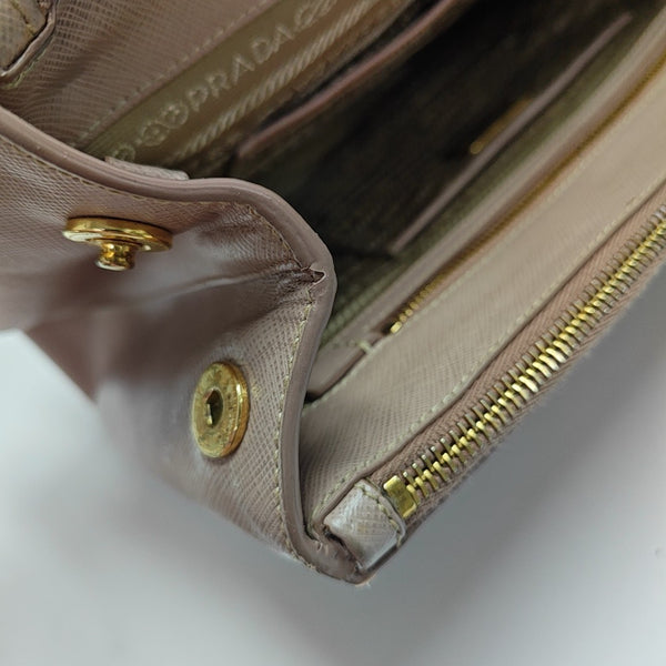 Galleria Large Saffiano Calfskin Pink