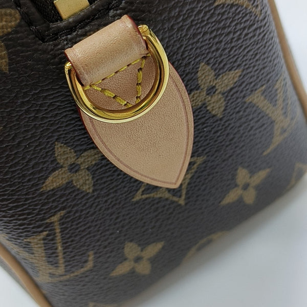 SPEEDY 20 Monogram Coated Canvas Brown