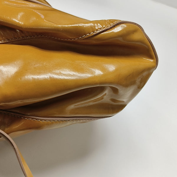 Calfskin Top Handle Bag Yellow