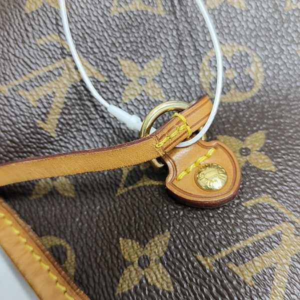 NEVERFULL GM Monogram Coated Canvas Brown