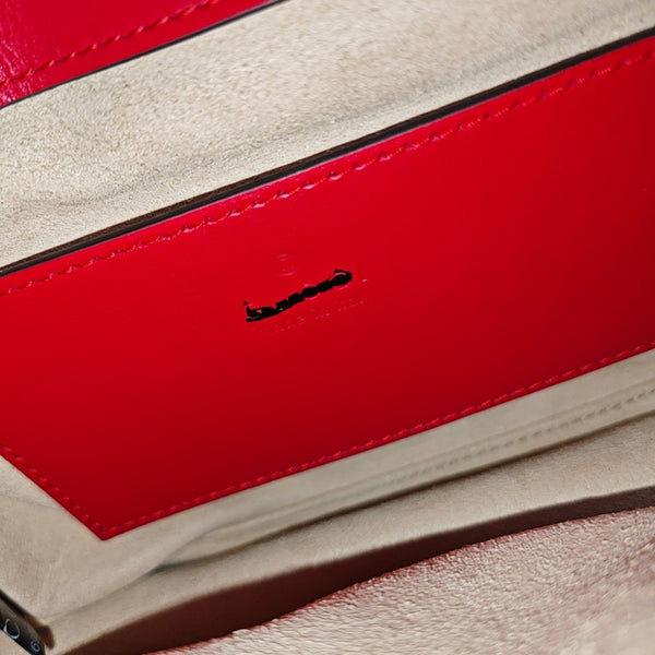 GG Marmont Mini Quilted Calfskin Red