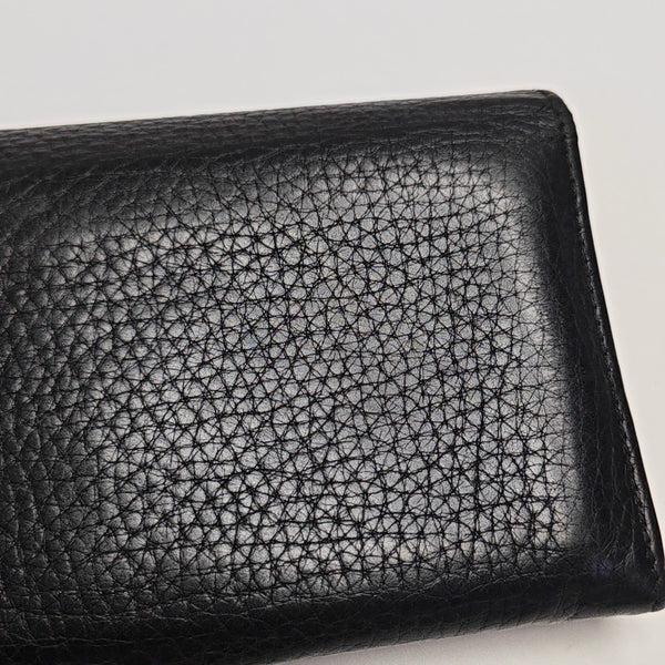 GG Marmont Super Mini Calfskin Black Wallet