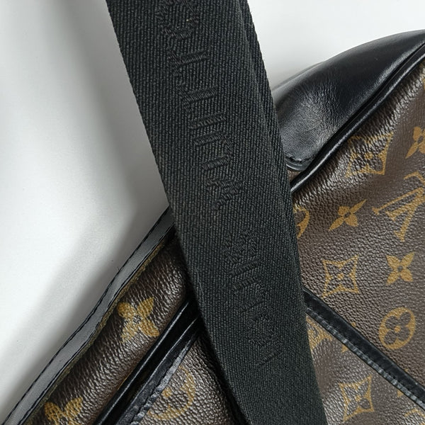 BASS Monogram Coated Canvas Brown