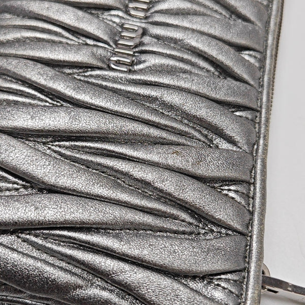 Matelassé Quilted Lambskin Silver