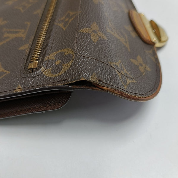 EUGENIE Monogram Coated Canvas Brown Wallet