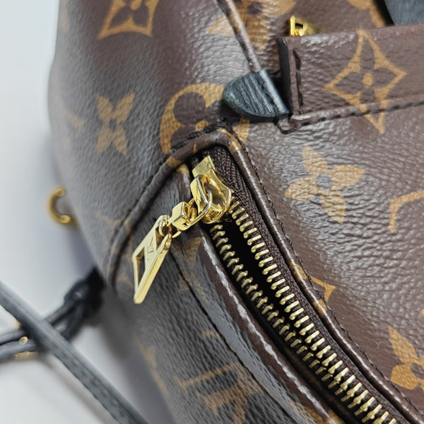 PALM SPRINGS Mini Monogram Coated Canvas Brown