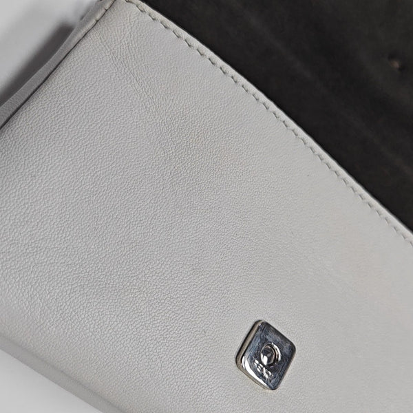 Baguette Micro Calfskin White