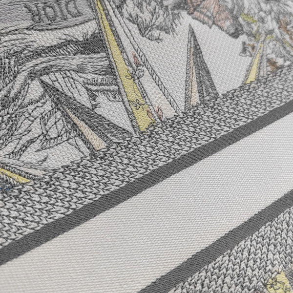 Book Tote Medium Fabric Gray
