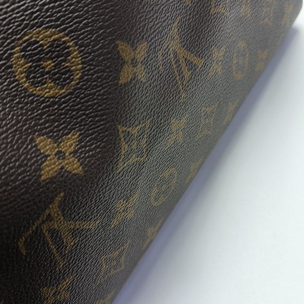 SPEEDY 25 Monogram Coated Canvas Brown