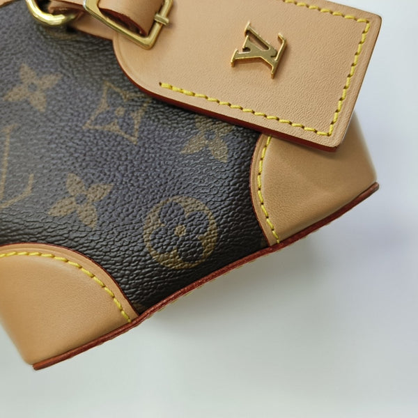 NOÉ Mini Monogram Coated Canvas Brown