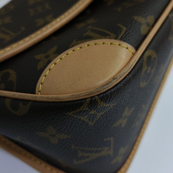DIANE Monogram Coated Canvas Brown