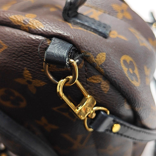 PALM SPRINGS Mini Monogram Coated Canvas Brown