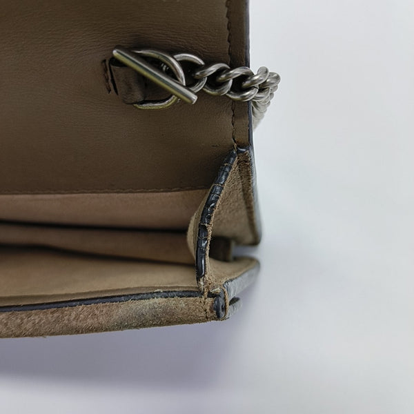 Dionysus Super Mini Monogram Coated Canvas Beige