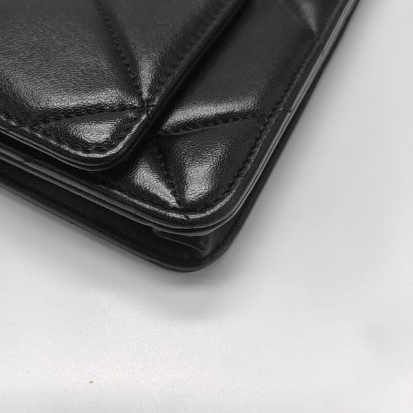 CHANEL 19 Small Quilted Lambskin Black