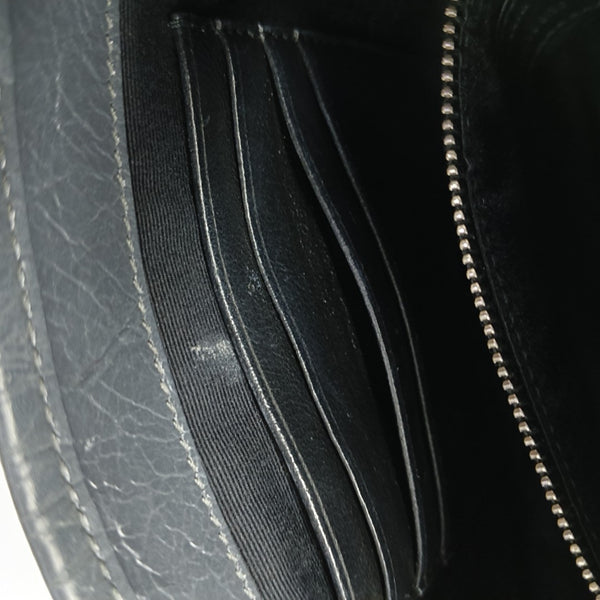 NIKI Mini Chevron Calfskin Gray