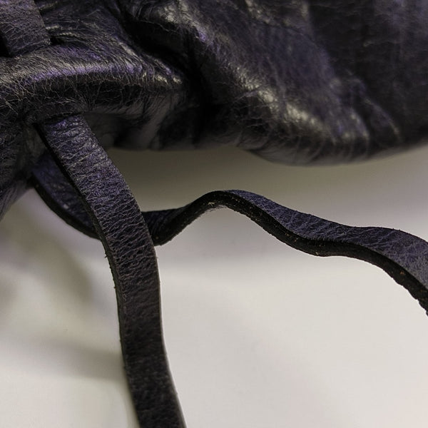 Calfskin Shoulder Bag Blue
