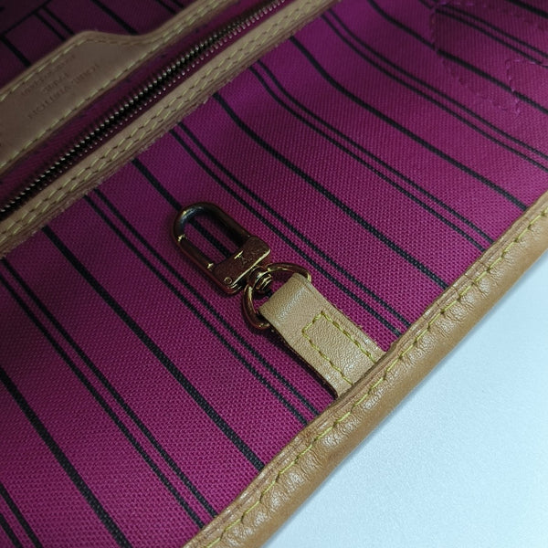 NEVERFULL MM Monogram Coated Canvas Brown