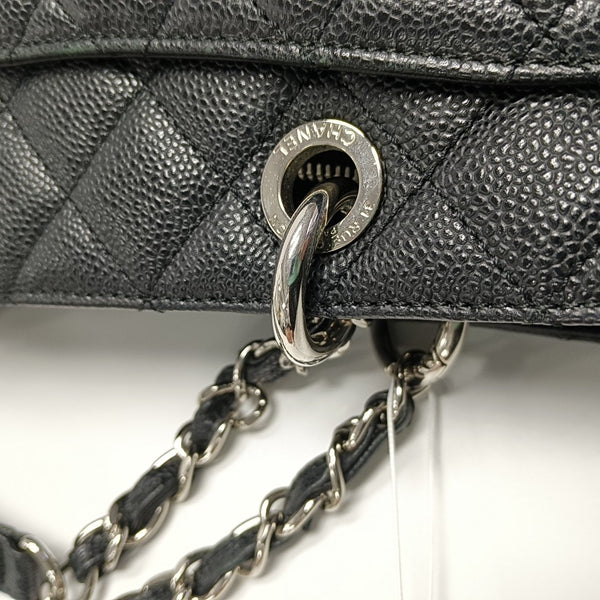 CHANEL GST Large Quilted Grained Calfskin Black
