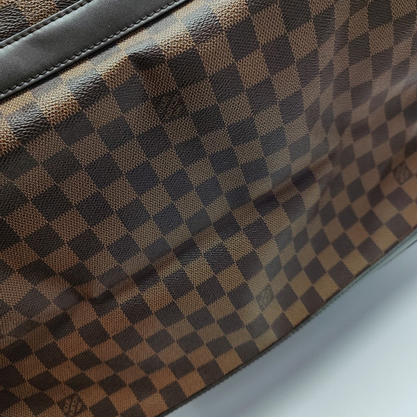 GRIMAUD Damier Ebene Coated Canvas Brown