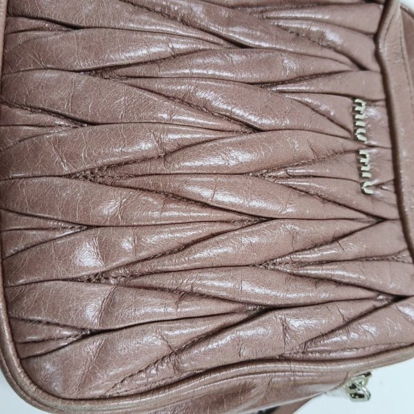 Matelassé Quilted Calfskin Brown