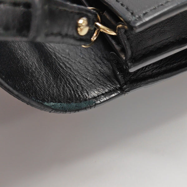 Calfskin Shoulder Bag Black