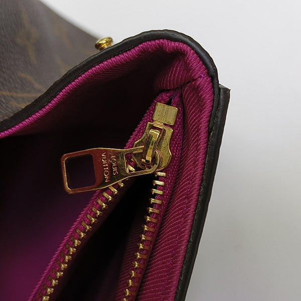 CLUNY Monogram Coated Canvas Brown