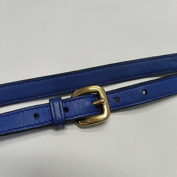 Calfskin Shoulder Bag Blue