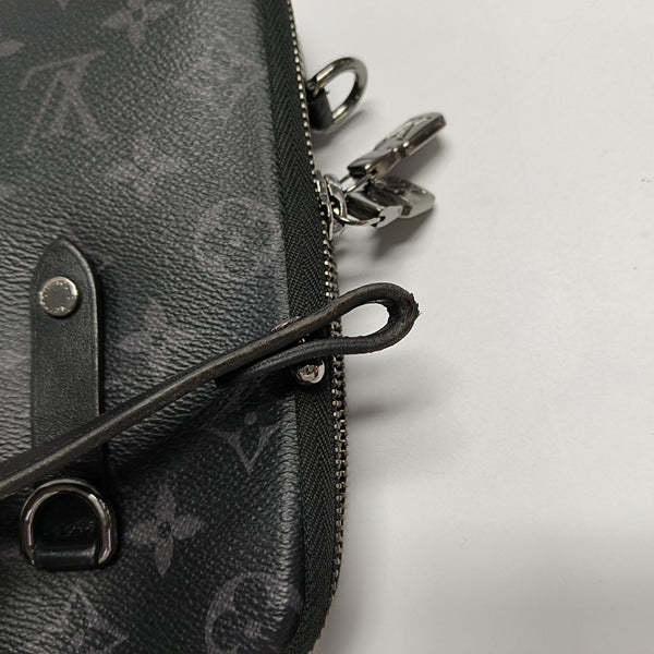 DOUBLE Monogram Coated Canvas Gray