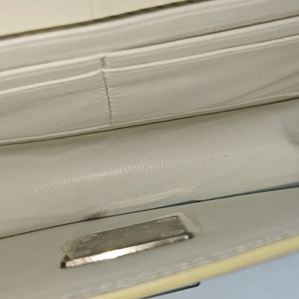 Calfskin Shoulder Bag White