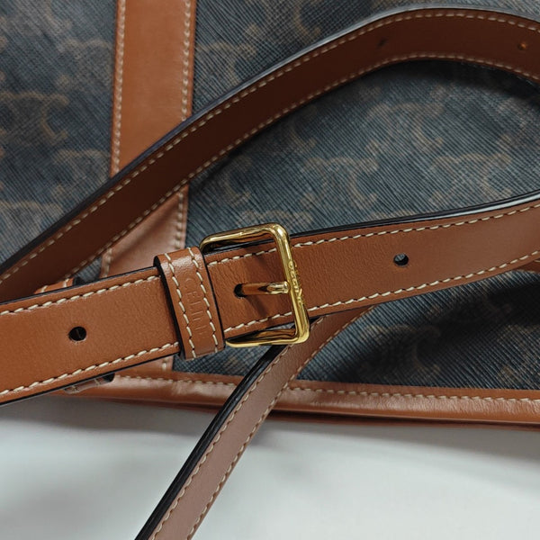 TRIOMPHE CANVAS Small Coated Canvas Brown