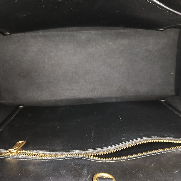 Calfskin Shoulder Bag Black